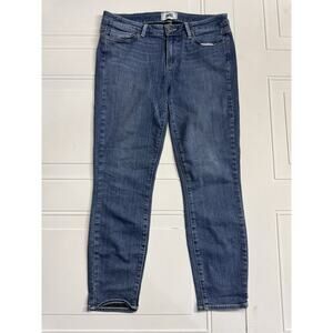 Paige Jeans Womens 30 Verdugo Crop Mid Rise Skinny Blue Denim Made In USA